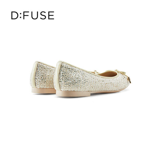 D:FUSE/迪芙斯秋季新品平底单鞋小方头芭蕾舞鞋DF31111020 商品图4