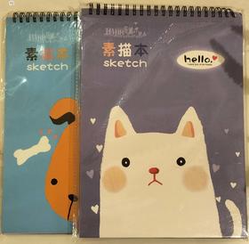 玛丽白卡线环素描本1640