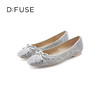 D:FUSE/迪芙斯秋季新品平底单鞋小方头芭蕾舞鞋DF31111020 商品缩略图8