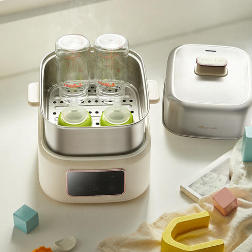 【小程序】小熊煮蛋器(早餐机) 多功能蒸炖锅 ZDQ-C06H1-P01 米黄色 上蒸下炖 商品图2