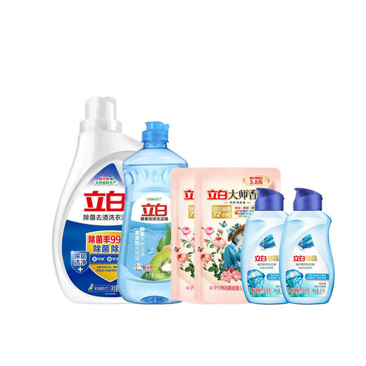 立白除菌洗衣液1.05kg洁净六件套(1865g) 商品图0