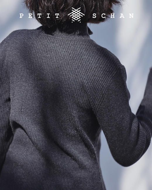 PETIT SCHAN小闪 CLO#175 hourglass 沙漏 秋冬高端针织系列立领罗纹修身款针织开衫 商品图12
