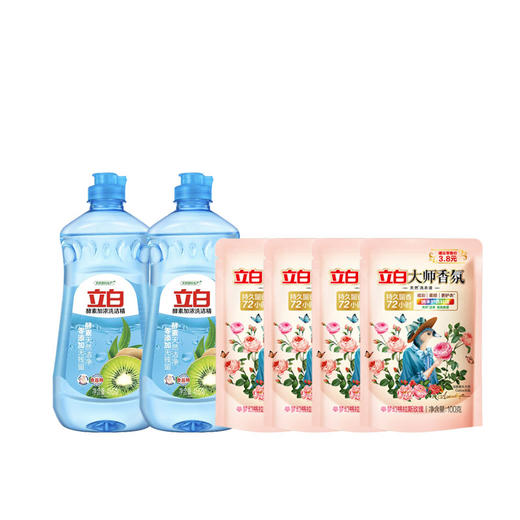 立白酵素洗洁精455g洁净六件套(1310g) 商品图0
