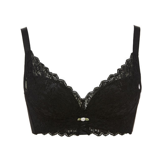 都市丽人自然舒适常规内衣B杯薄3/4杯蕾丝文胸三排软钢圈LB32A2 商品图5