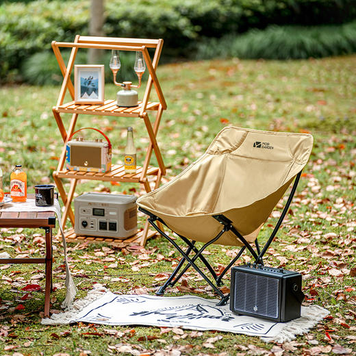 牧高笛月晴户外折叠椅便携靠背钓鱼凳子导演椅沙滩躺椅露营舒适月亮椅 商品图1