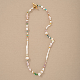 北京仓｜STVDIO-Petite-绿松石 蛋白石 珍珠 项链［美国设计师］