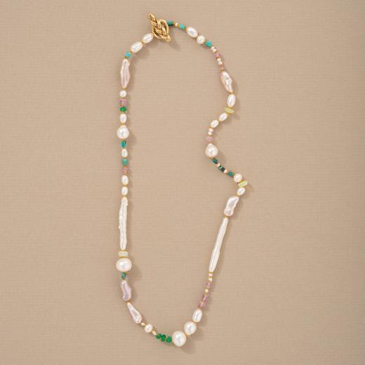 北京仓｜STVDIO-Petite-绿松石 蛋白石 珍珠 项链［美国设计师］ 商品图0