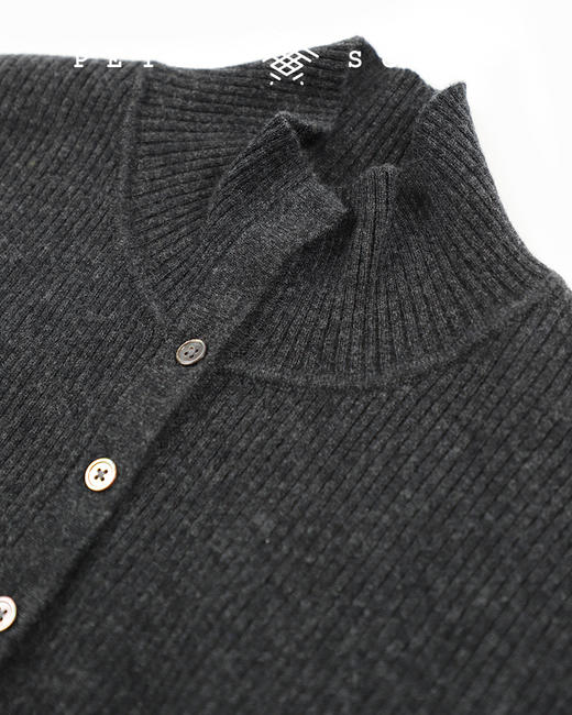 PETIT SCHAN小闪 CLO#175 hourglass 沙漏 秋冬高端针织系列立领罗纹修身款针织开衫 商品图13