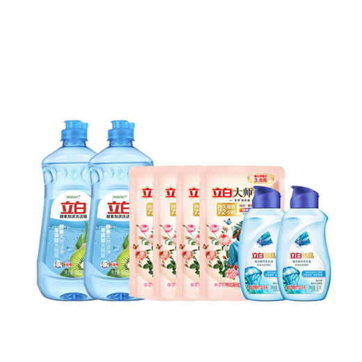 立白酵素洗洁精455g洁净八件套(1470g) 商品图0