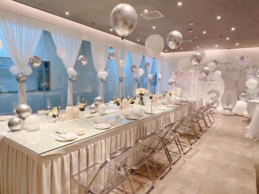 白色系生日派对 商品图0