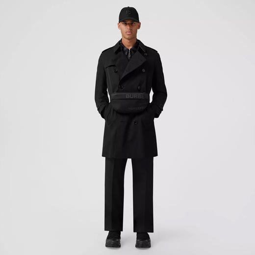 BURBERRY 巴宝莉 男士肯辛顿版型 – 中长款 Heritage Trench 风衣 黑色 8058330 A1189 商品图3