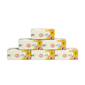 清风繁花系列3层100抽6连包软抽纸