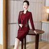 LC-2299加绒保暖结婚礼服两件套时尚年轻喜婆婆婚宴套装新款大码 商品缩略图3