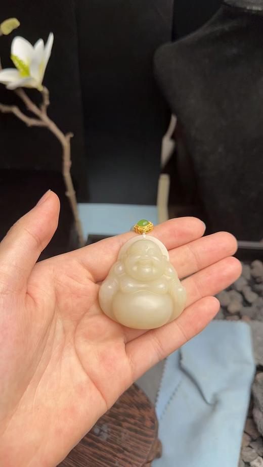 和田玉藕粉佛公-收藏级超大 商品图0