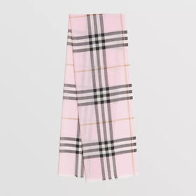 BURBERRY 巴宝莉 男女同款格纹丝毛混纺轻盈围巾 格子 8049340 B1017