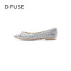 D:FUSE/迪芙斯秋季新品平底单鞋小方头芭蕾舞鞋DF31111020 商品缩略图6