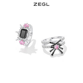 ZEGL设计师宴会系列蝴蝶结戒指女小众设计高级感时尚个性食指戒子