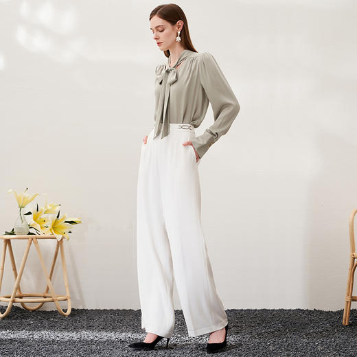 EITIE爱特爱春季新款通勤职业干练时尚显瘦西裤直筒长裤女裤子6905602 商品图4