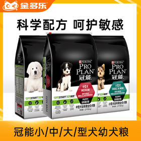 冠能小/中/大/型犬幼犬粮2.5kg/7kg/12kg