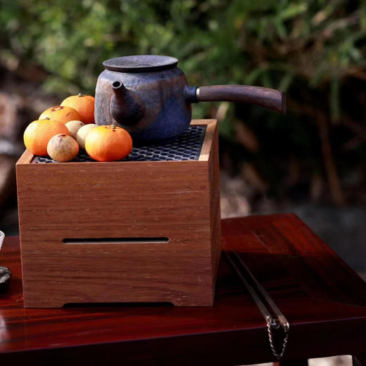 实木煮茶小围炉铁炉 商品图3