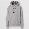 BURBERRY 巴宝莉 男士格纹连帽棉质长袖连帽卫衣 灰色 8057010 A2142 商品缩略图0