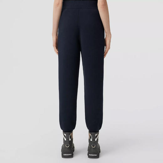BURBERRY 巴宝莉 女士刺绣徽标羊绒休闲运动裤 深蓝色 8058393 B2871 商品图2