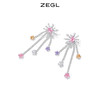 ZEGL设计师宴会系列烟花流苏耳环女小众设计感高级耳钉银针耳饰品 商品缩略图1