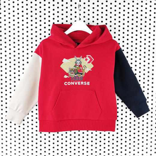 Converse/匡威童装春新年款男女童卡通生肖兔套头卫衣CV2312013 商品图0