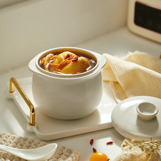 【小程序】小熊煮蛋器(早餐机) 多功能蒸炖锅 ZDQ-C06H1-P01 米黄色 上蒸下炖 商品图6