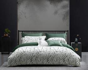 【6F】寐 天丝印花大床单四件套：习风 248/248