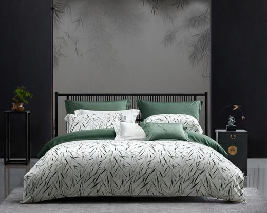 【6F】寐 天丝印花大床单四件套：习风 248/248 商品图0