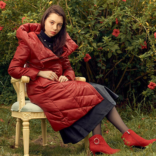 【伯妮斯茵】保暖皮羽绒服--昂蒂布的房子--《画尽世界光影，只为挚爱的女人》6PR6684 商品图3