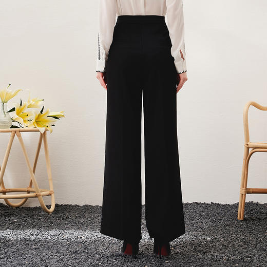 EITIE爱特爱春季新款通勤职业干练时尚显瘦西裤直筒长裤女裤子6905602 商品图10