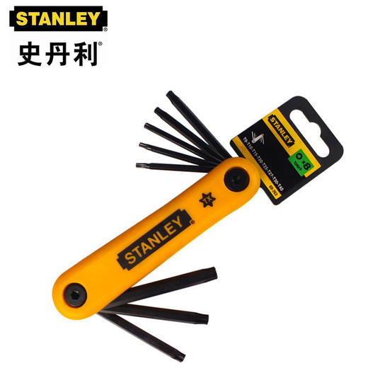 万克宝 史丹利加长梅花内六角/L型中孔花形扳手/梅花棒9件套 商品图2