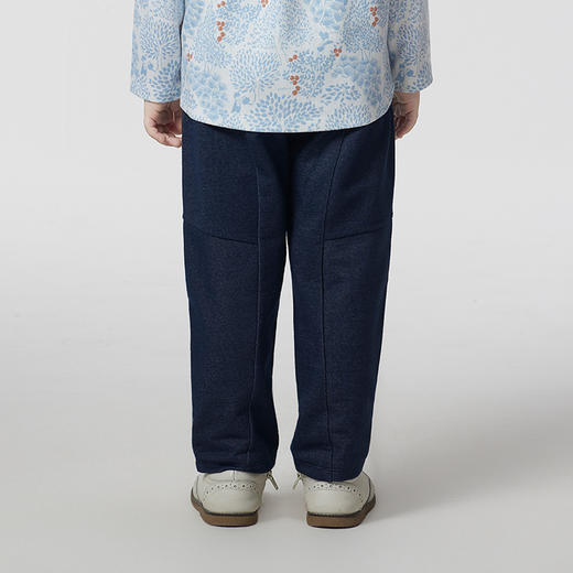 英氏童装儿童长裤春季男童女童牛仔蓝裤子宝宝休闲裤 商品图1