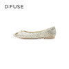 D:FUSE/迪芙斯秋季新品平底单鞋小方头芭蕾舞鞋DF31111020 商品缩略图2