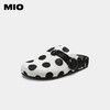 MIO米奥夏季复古风舒适平跟包头拖时尚百搭波点勃肯拖鞋女鞋 M232226819 商品缩略图0