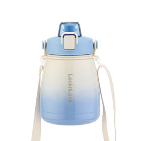 乐扣乐扣 双饮嘟嘟大肚杯（白蓝）