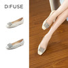 D:FUSE/迪芙斯2023春季新款羊皮方头花形饰扣平底单鞋女DF31111025 商品缩略图0