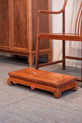 红桥红  家具严选  缅甸花梨（大果紫檀）【60 滚轴养身脚踏】