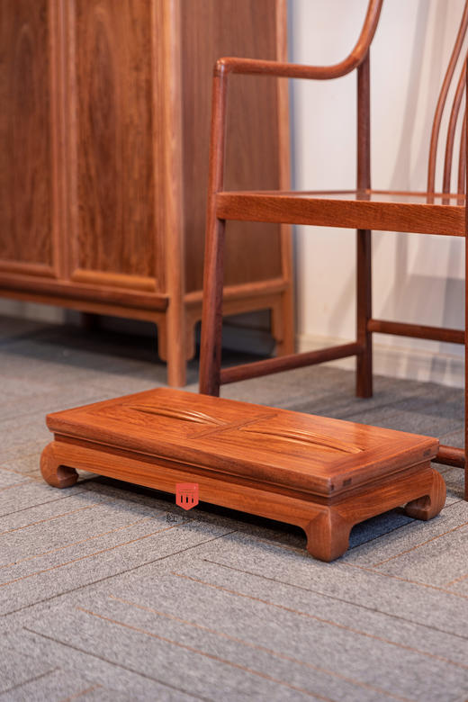 红桥红  家具严选  缅甸花梨（大果紫檀）【60 滚轴养身脚踏】 商品图0