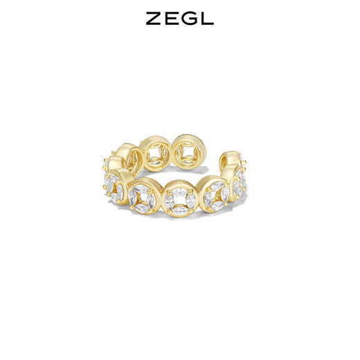 ZEGL设计师本命年系列发财兔铜钱戒指女小众设计开口可调节食指戒 商品图3