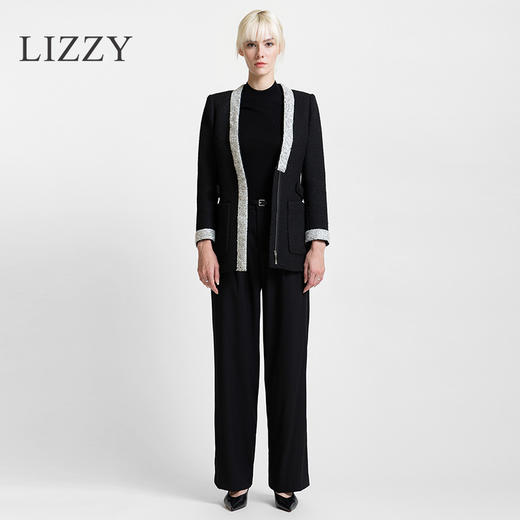 LIZZY 早秋 知性帅气简约通勤气质西装直筒阔腿长裤7762 商品图5