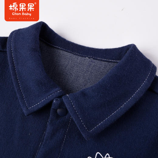 棉果果商场同款春季新品男童休闲仿牛仔假两件对开连体衣拼接层次时尚M112722223014 商品图5
