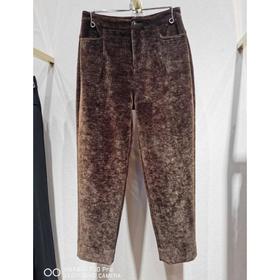 2楼茗专柜雪尼尔灯芯绒锥形裤