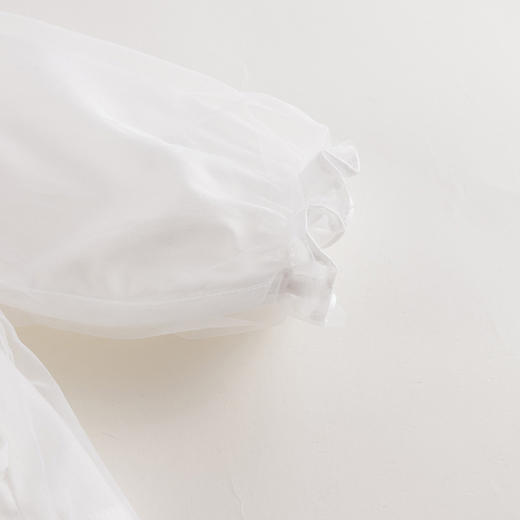 【马克珍妮 芦芙】春装新款 网纱拼接纯棉宽松衬衫230151 商品图5