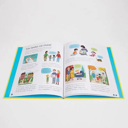 Usborne尤斯伯恩英文原版绘本All About Families关于家庭关系 儿童英语启蒙认知亲子共读情商情绪管理图画书 展示家庭的各种形态 商品图1