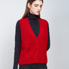 【V领针织无袖背心】羊绒世家秋冬新品女士100%山羊绒套头针织毛衣 商品缩略图2