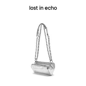 [断码]lost in echo设计师品牌斜挎包单肩链条皮带装饰圆筒爱心包流浪包