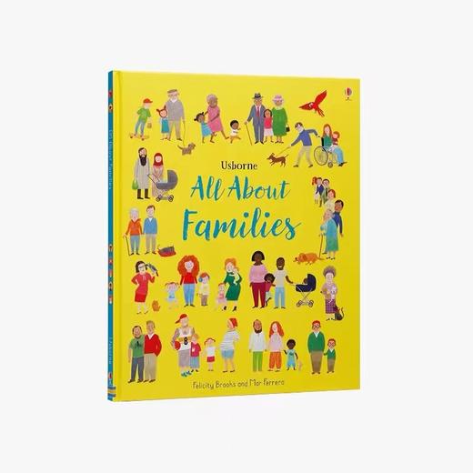 Usborne尤斯伯恩英文原版绘本All About Families关于家庭关系 儿童英语启蒙认知亲子共读情商情绪管理图画书 展示家庭的各种形态 商品图0